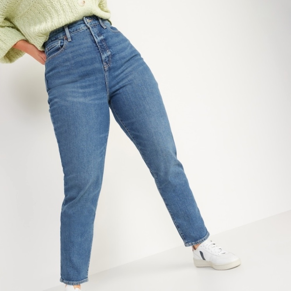 Old Navy Extra High Rise O.G. Straight Jeans 26 Plus Like New